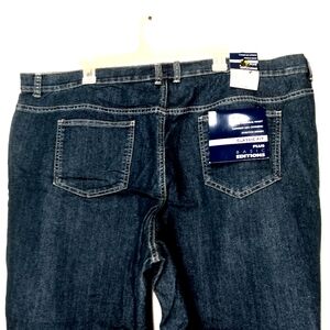 (NWT,) 24 W Short Basic Editions Women's New Classic Fit Jeans Stretch Denim
